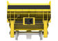 Gelber Bahnfracht-Lastwagen, 20m ³ Bergbau-Eisenbahnwagen für tragendes Bergwerk-Erz